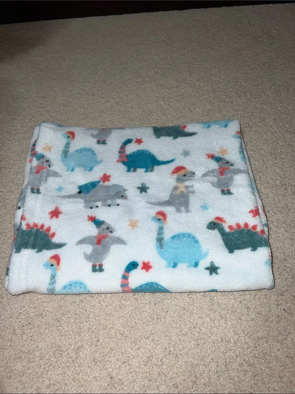 Baby Plush Dinosaur Baby Blanket (30x36in)